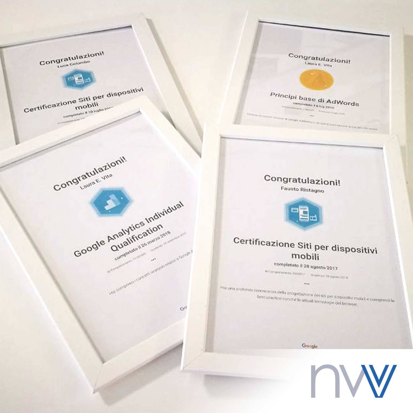 Il team NewVisibility &egrave; certificato Google! Una web agency al passo con i tempi