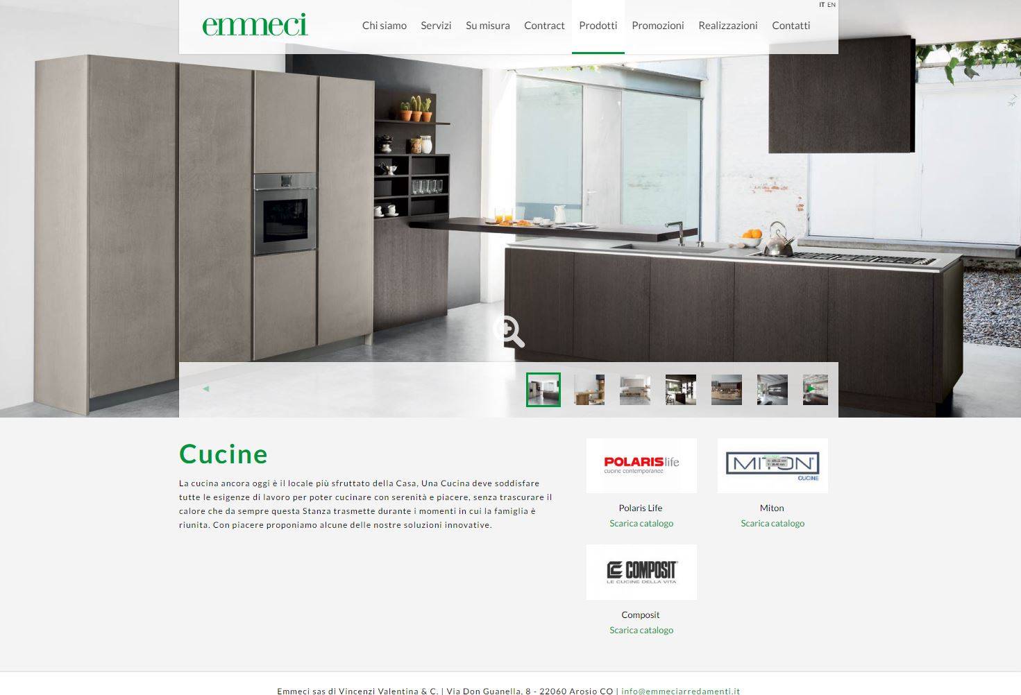 Sezione cucine