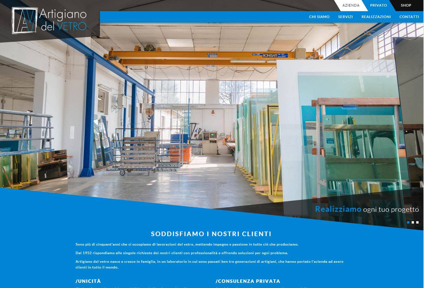 Home Privato: colorazione blu e ultime realizzazioni