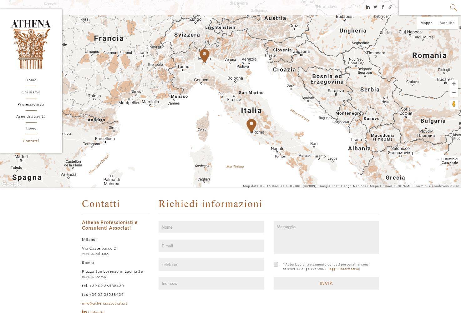Personalizzazione mappa del sito