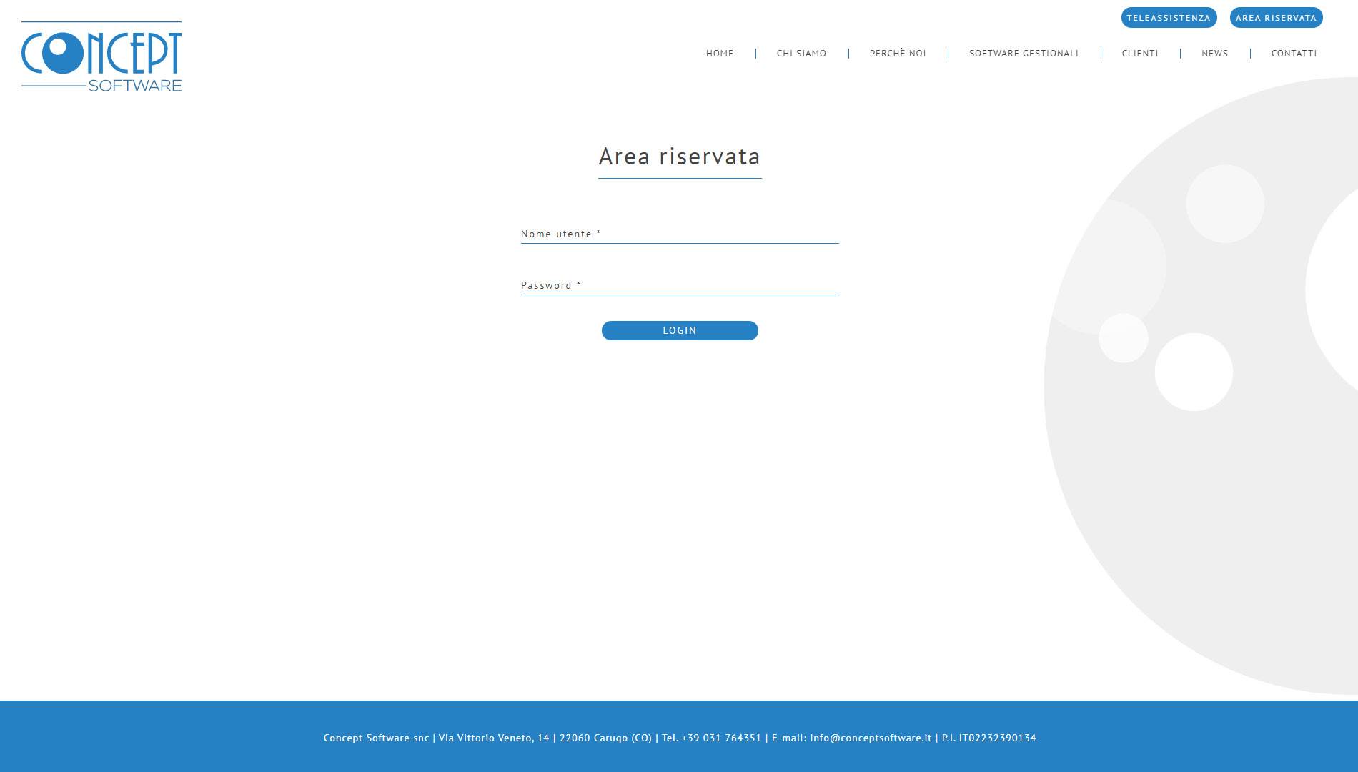 Area riservata