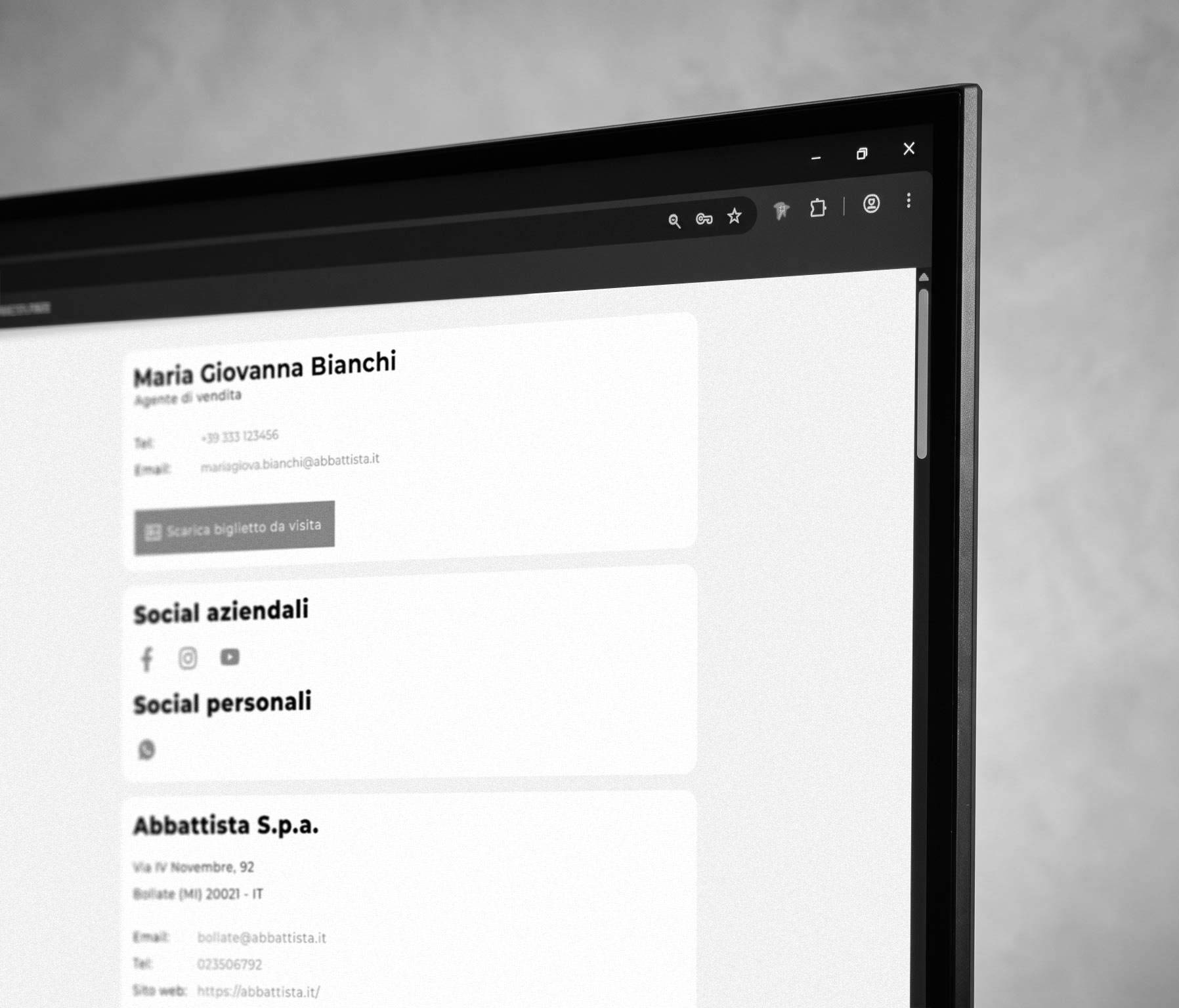 new-visibility-agenzia-comunicazione-marketing-digitale-cantu-realizzazione-siti-web-login-area-Biglietti da visita NFC-integrazione