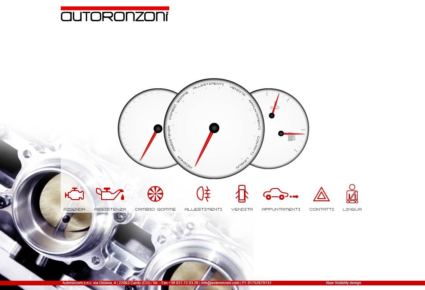Sito internet Autoronzoni NewVisibility web agency