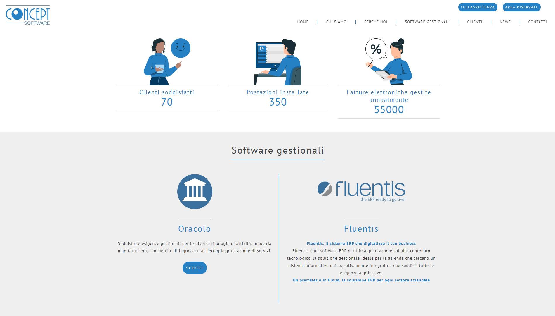 Home page con counter