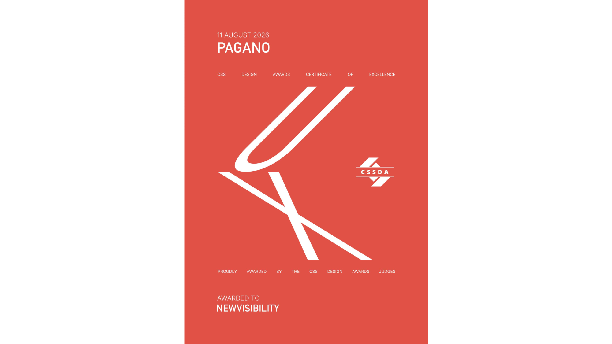 newvisibility-agenzia-web-comunicazione-premi-awards-2026-cssda-ux-design-award-pagano